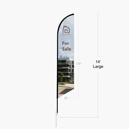 Feather Angled Flag (Large)