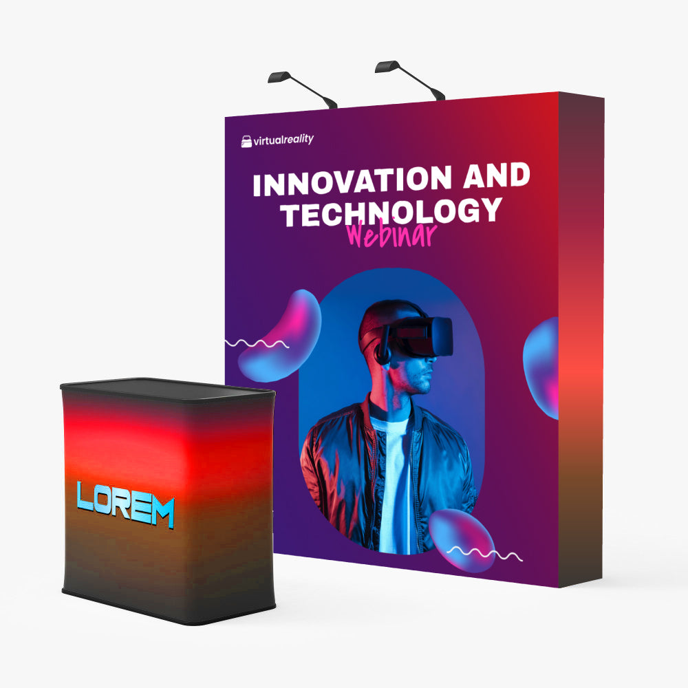 Straight Velcro Fabric Pop Up Display (Graphic Only)