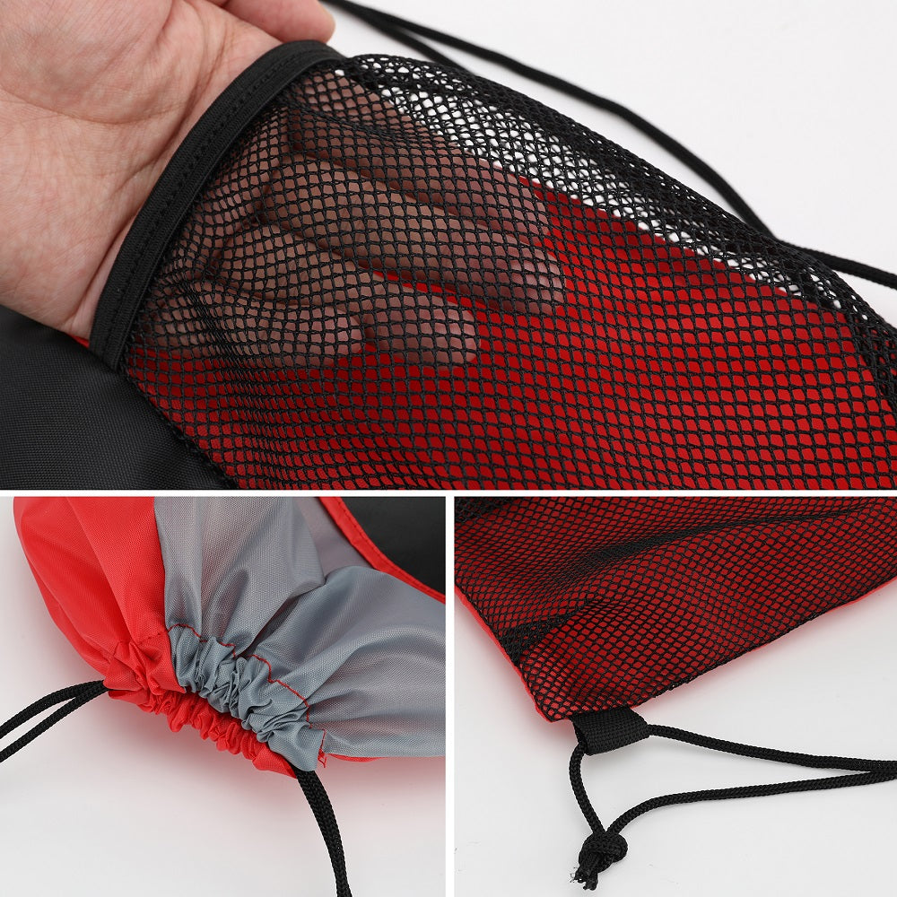 Slant Pocket Drawstring Sports Backpack