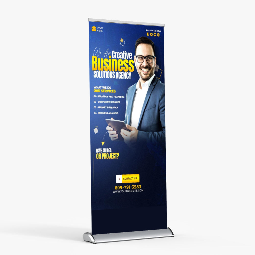 33" x 81" Deluxe Retractable (Single Sided)
