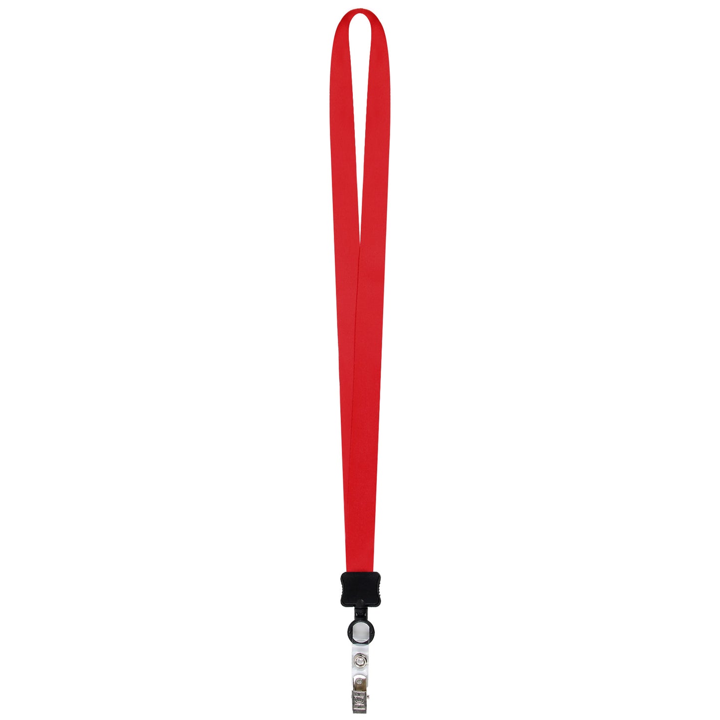 3/4" Full Color Dye-Sublimated Lanyard W/ Clamshell & Vinyl Bulldog Clip