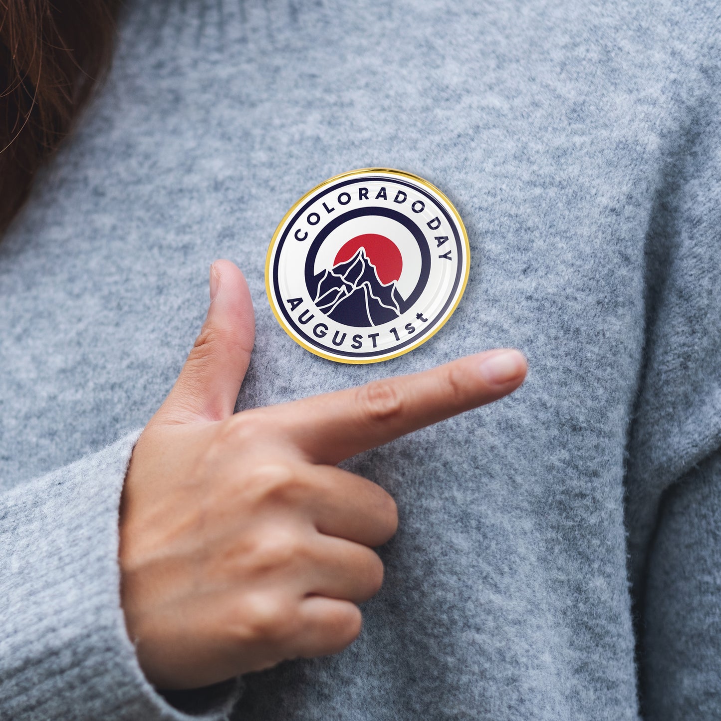 1.2" Round Domed Lapel Pin