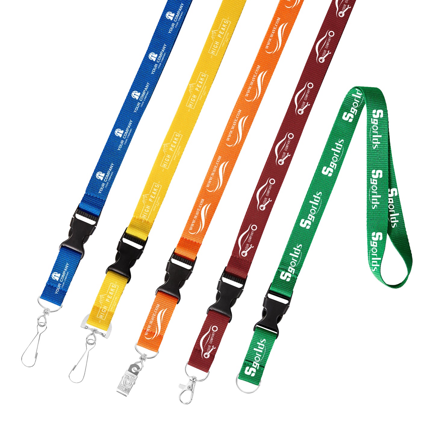 Custom Screen Printed Lanyard W/Bukle Release