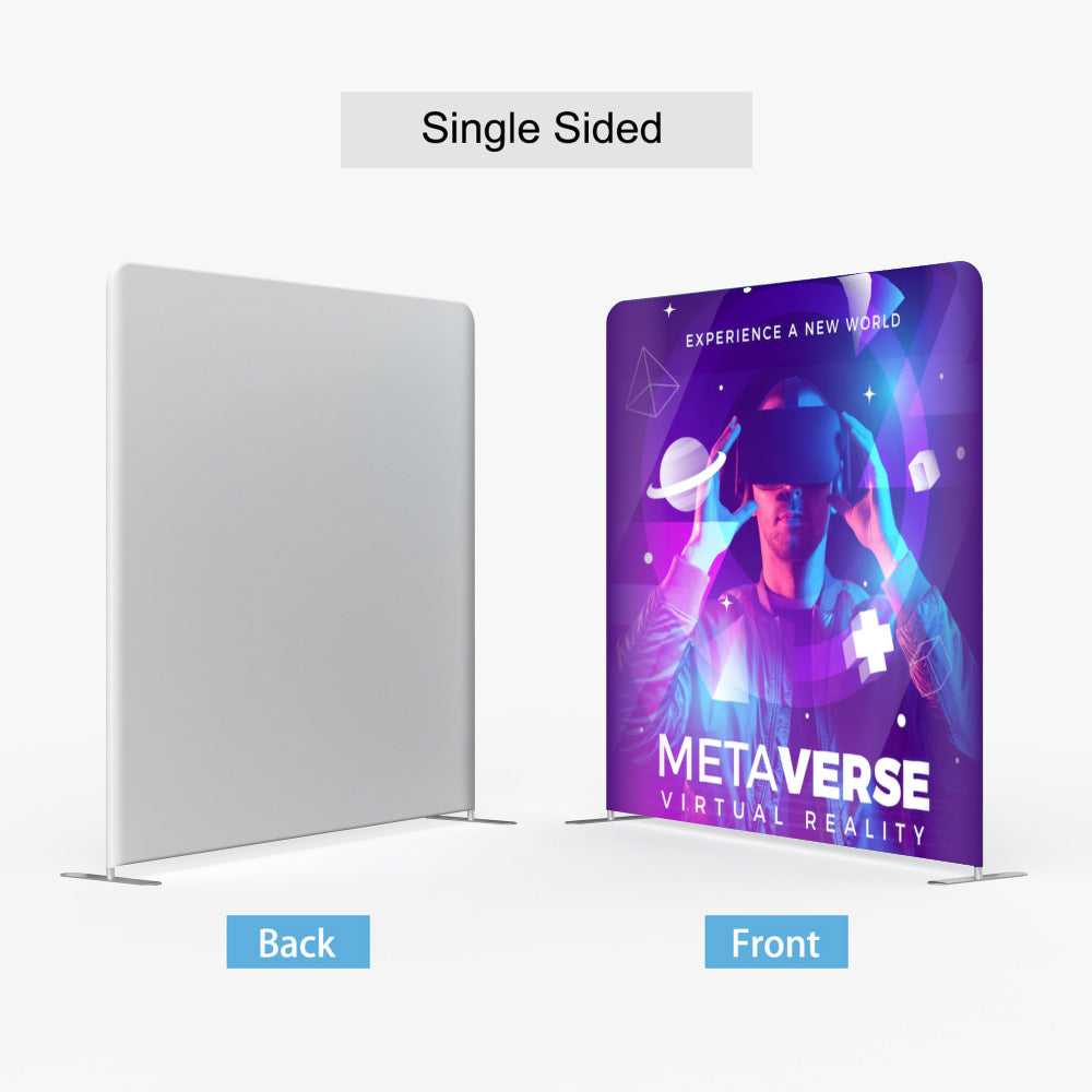 10ft Straight Tension Fabric Displays with Frame