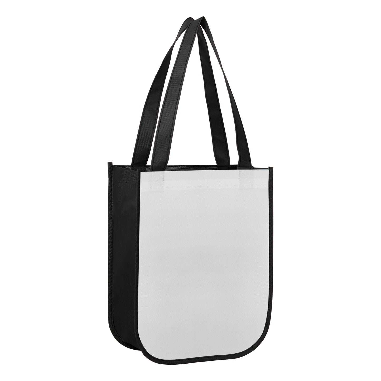 Small Laminated Curved Bottom Non-Woven Gift Bag(Ocean)