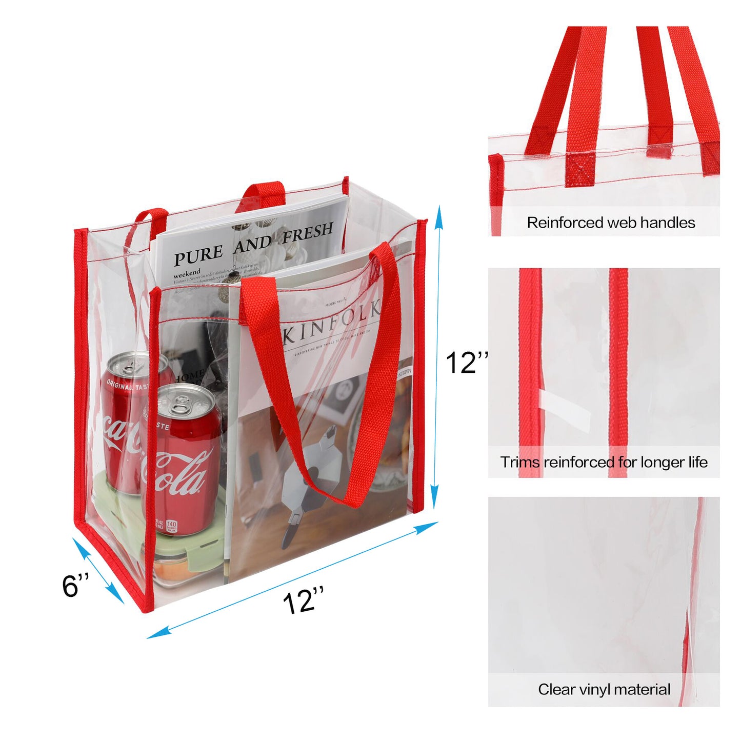 Clear Stadium Tote Bag