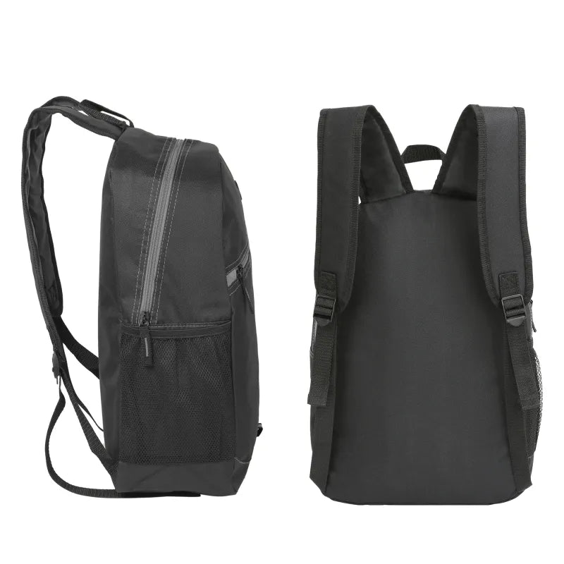 Color Zippered Stripe Daily Backpack