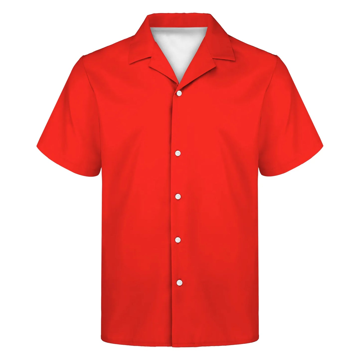 Custom Full-Color Printed Camp Collar Shirt-UPF 50+