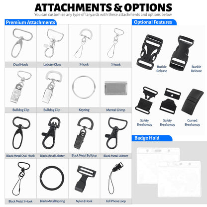 3/4'' Full Color Dye Sublimated Lanyards W/Plastic Buckle