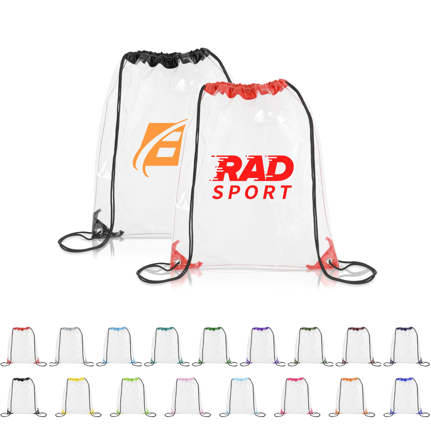 Clear Drawstring Cinch Backpack