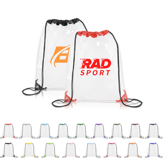 Clear Drawstring Cinch Backpack