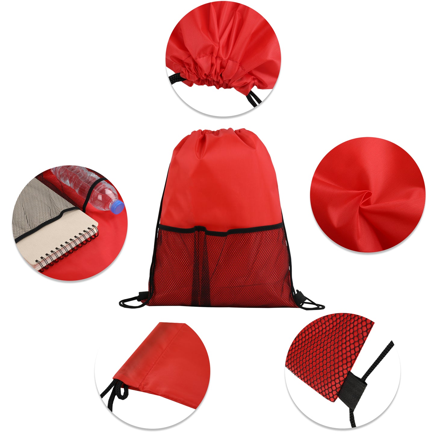 Half Time Mesh Drawstring Backpack