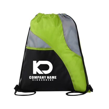 Tri-Color Drawstring Backpack