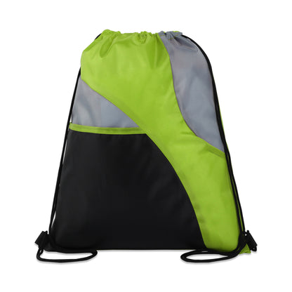 Tri-Color Drawstring Backpack