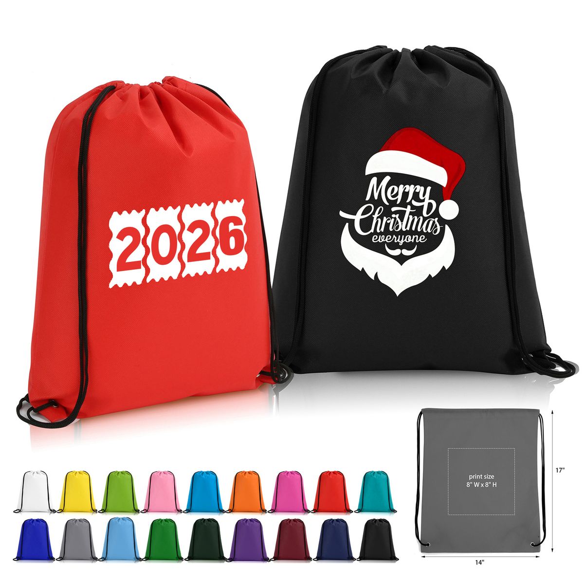 Non-Woven Custom Drawstring Backpack