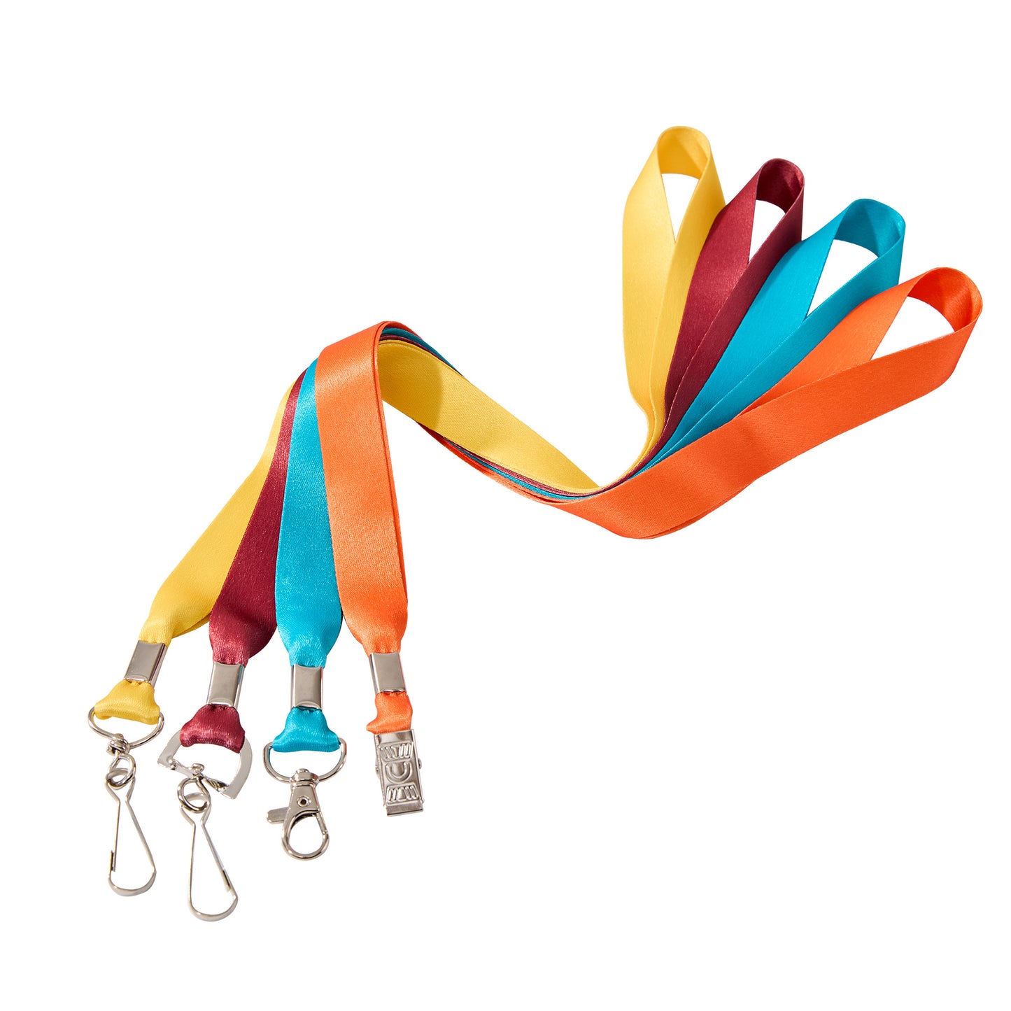 3/4’’ Full Color Dye-Sublimated Lanyard W/ Metal Crimp & Optional Clamp