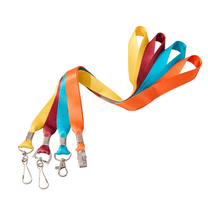 3/4’’ Full Color Dye-Sublimated Lanyard W/ Metal Crimp & Optional Clamp