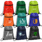 Sports Drawstring Backpack With Zipper Pocket