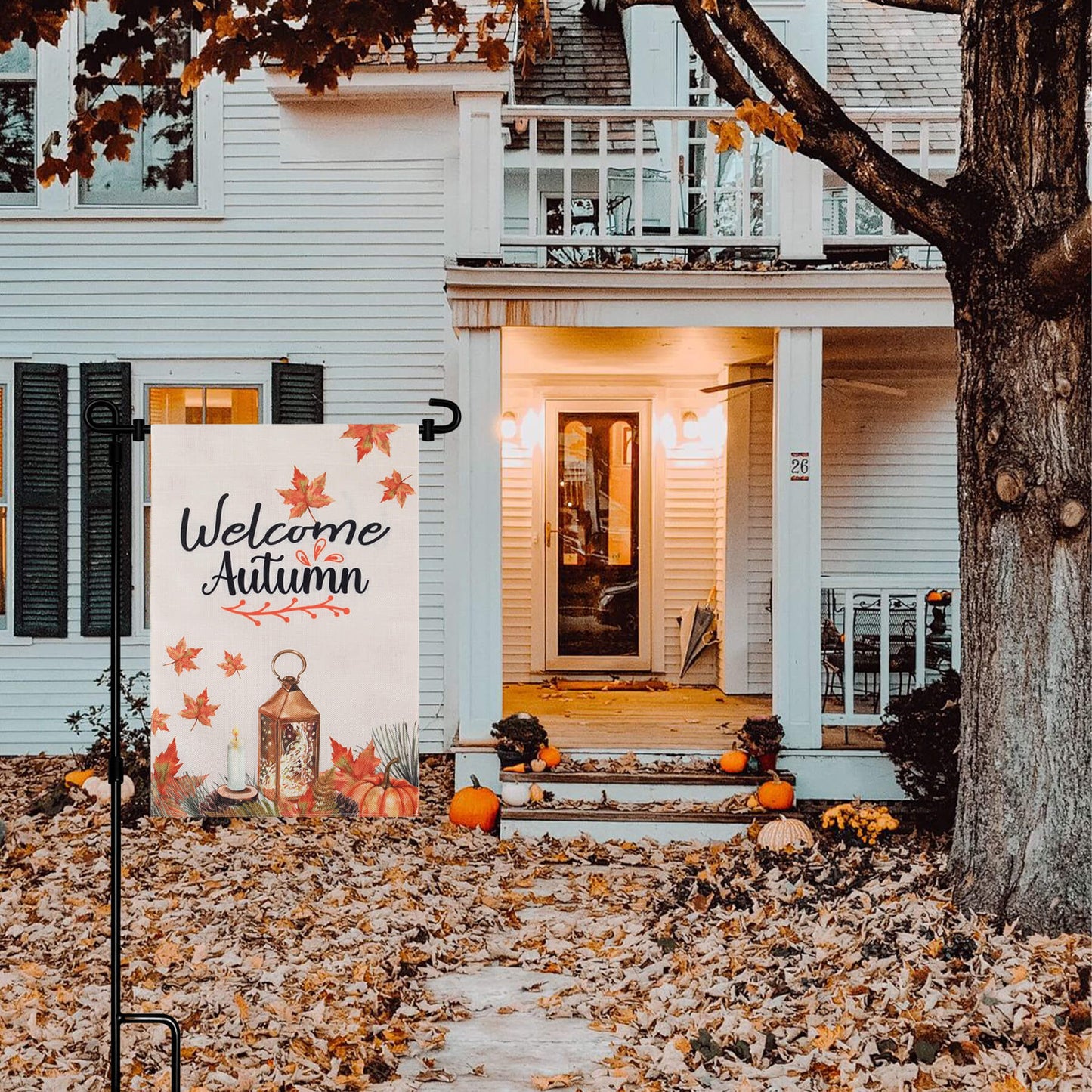 12"×18" Custom Welcome Linen Double Sided Garden Flag