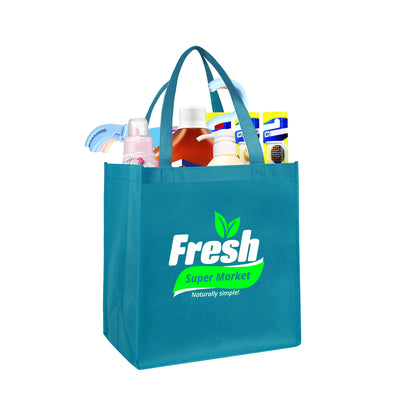 Non-woven Grocery Tote Bags（12'' x 13'' x 8'')