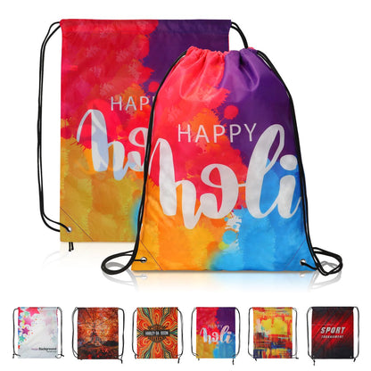 14" x 17" Dye-Sublimated Drawstring Backpack
