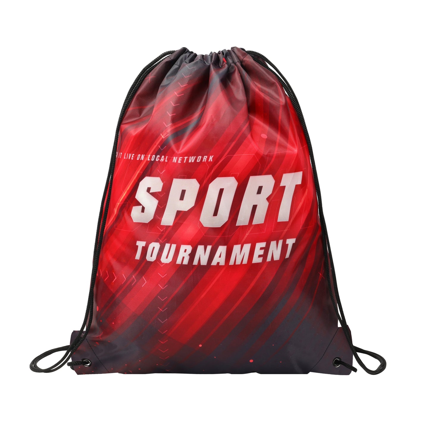 14" x 17" Dye-Sublimated Drawstring Backpack