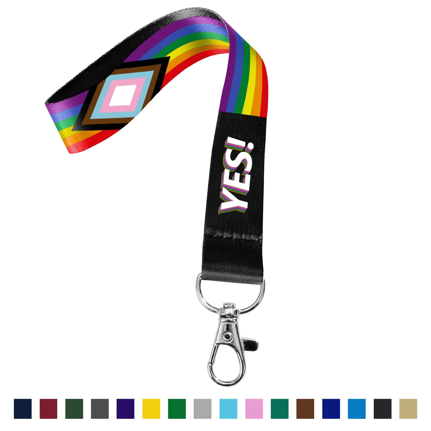 3/4" Full Color Sublimated Wrist Keychain Lanyard