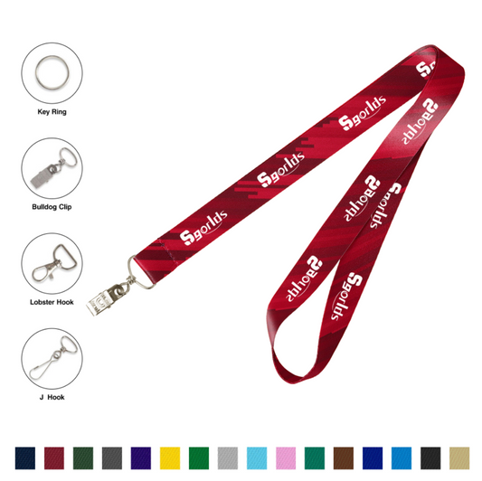 1’’ Full Color Dye-Sublimated Lanyard