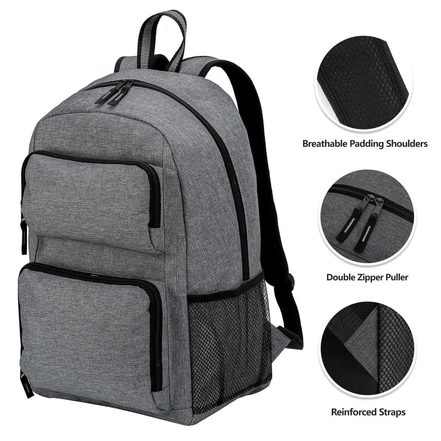 Graphite 15.6" Computer Backpack W Pockets