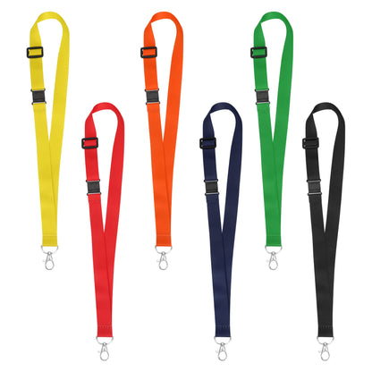 3/4" Full Color Adjustable Lanyard W/ Safety Breakaway