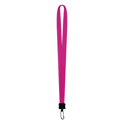 3/4" Full Color Dye-Sublimated Lanyard W/ Clamshell & Plastic Swivel J Hook