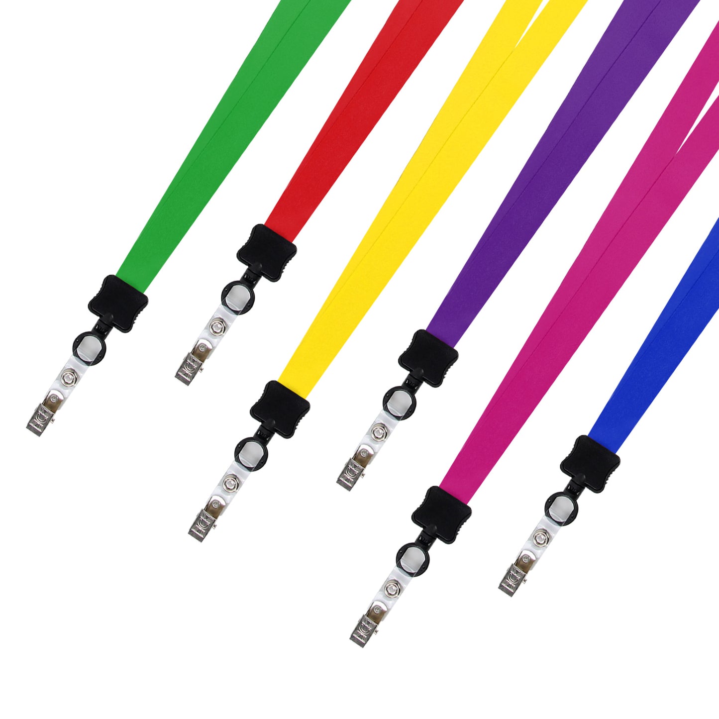 3/4" Full Color Dye-Sublimated Lanyard W/ Clamshell & Vinyl Bulldog Clip