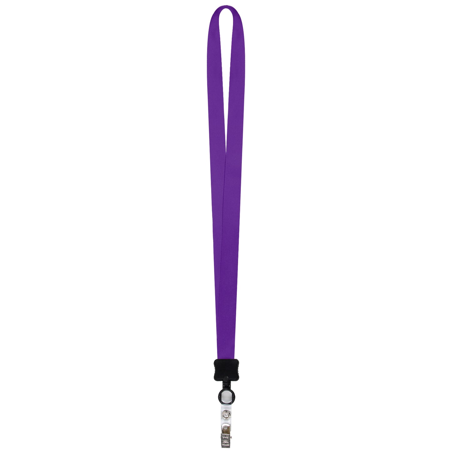3/4" Full Color Dye-Sublimated Lanyard W/ Clamshell & Vinyl Bulldog Clip