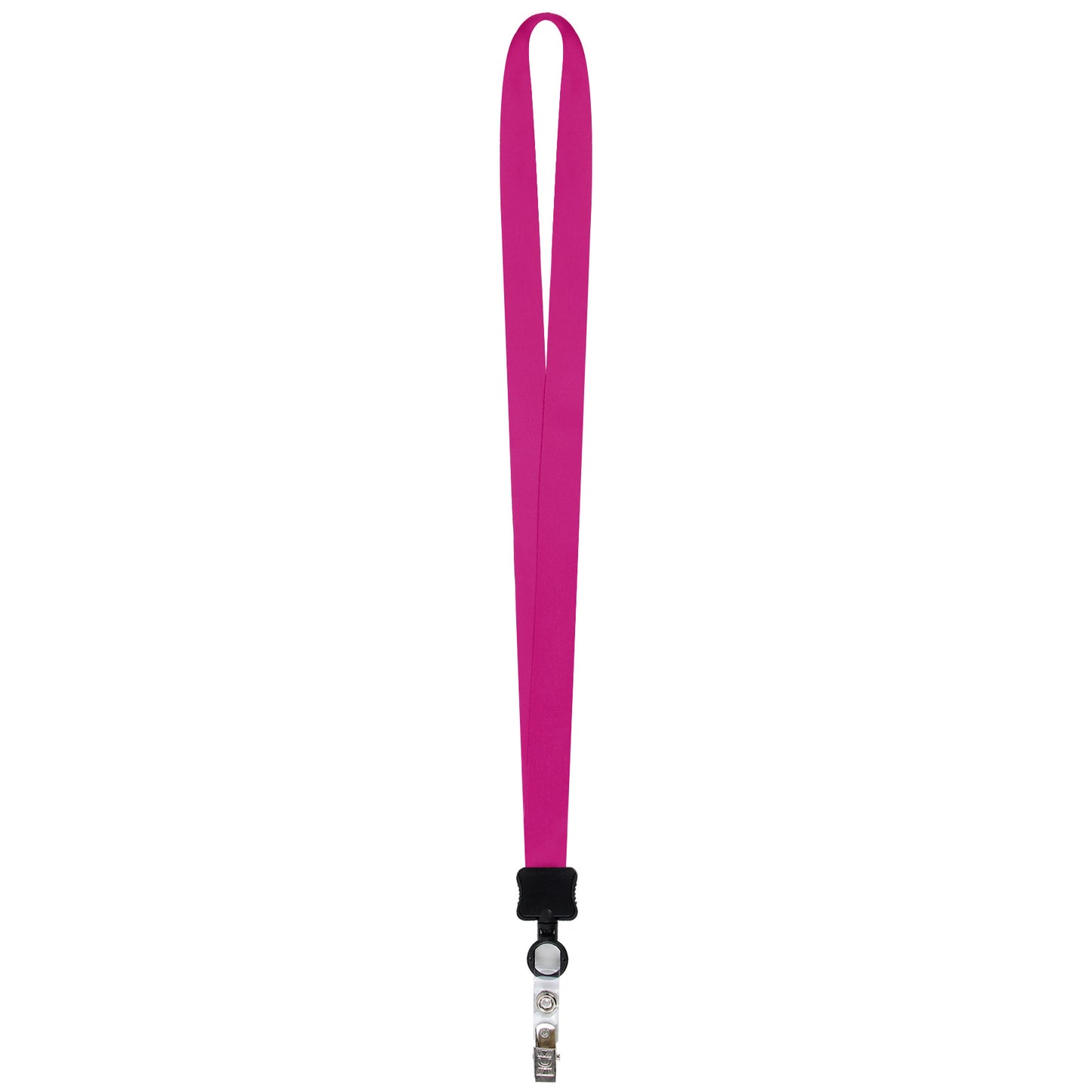 3/4" Full Color Dye-Sublimated Lanyard W/ Clamshell & Vinyl Bulldog Clip