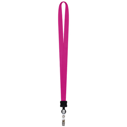 3/4" Full Color Dye-Sublimated Lanyard W/ Clamshell & Vinyl Bulldog Clip