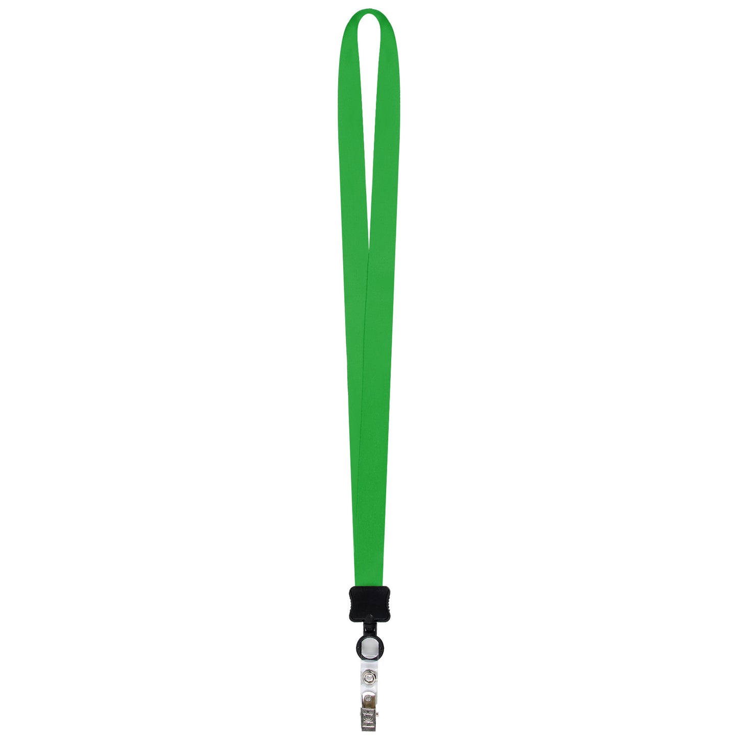 3/4" Full Color Dye-Sublimated Lanyard W/ Clamshell & Vinyl Bulldog Clip