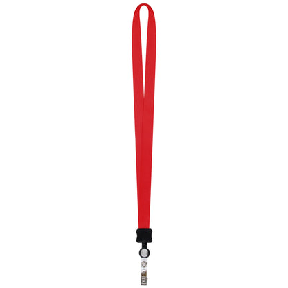 3/4" Full Color Dye-Sublimated Lanyard W/ Clamshell & Vinyl Bulldog Clip