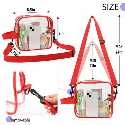 Clear PVC Crossbody Sports Pack