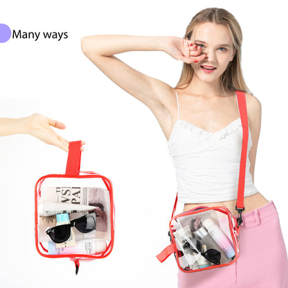 Clear PVC Crossbody Sports Pack