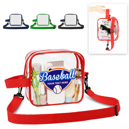Clear PVC Crossbody Sports Pack