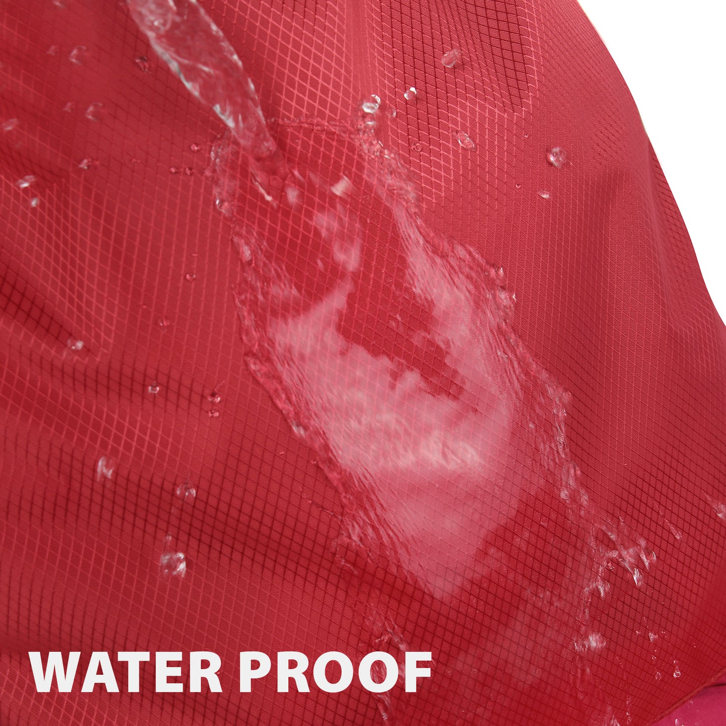 Waterproof Drawstring Backpack With Mesh Pockets