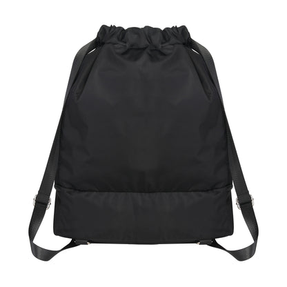 Lightweight Drawstring Backpack With Shoes Compartment