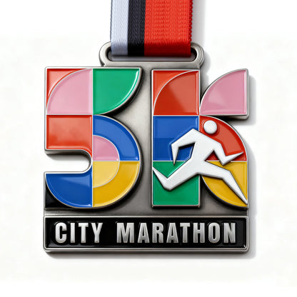 2 1/2" Custom Die-Struck Soft Enamel Single-Sided Medal