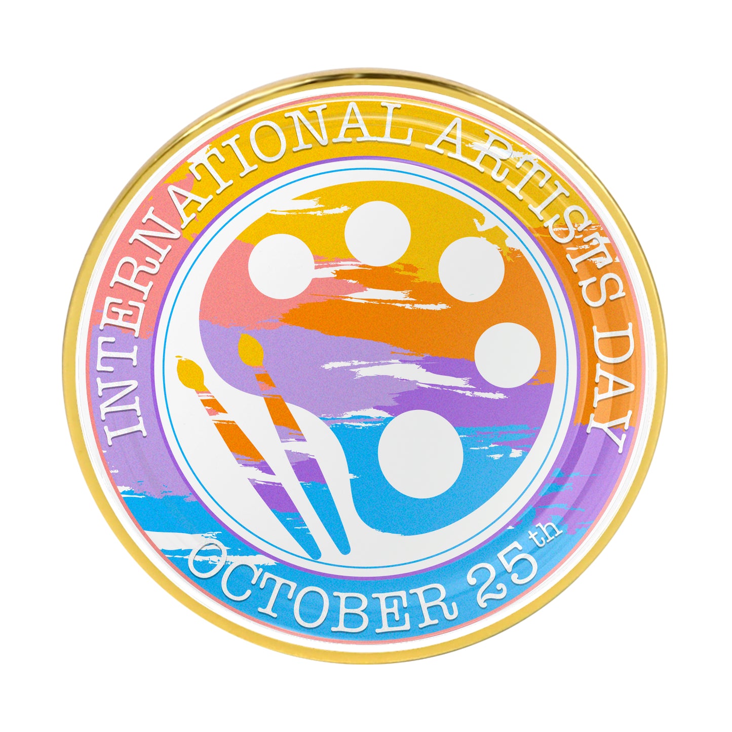 1.2" Round Domed Lapel Pin