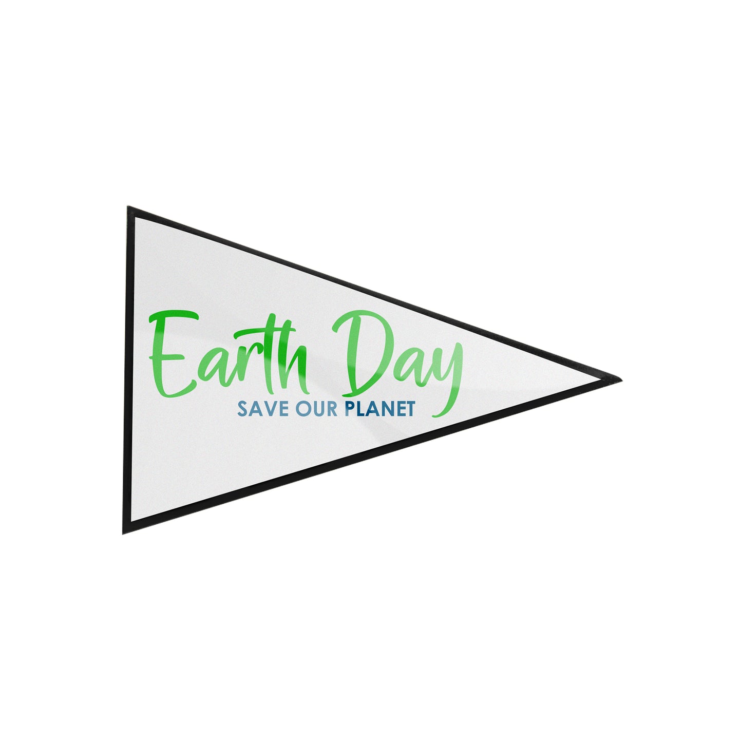 1.5" Custom Triangle Domed Lapel Pin