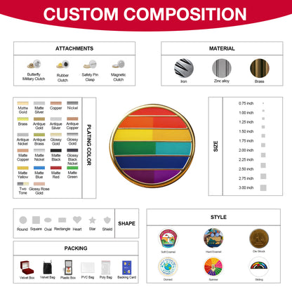 1" Custom Soft Enamel Lapel Pin