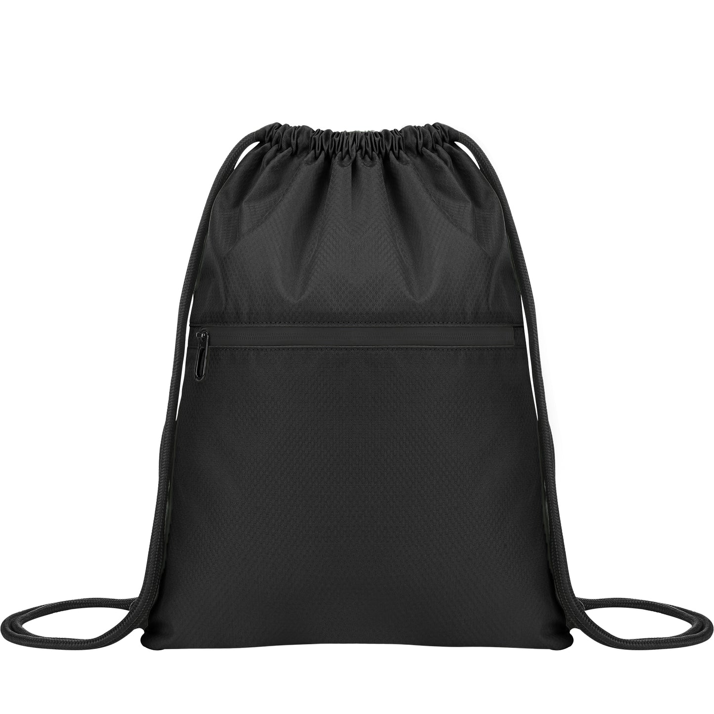 Waterproof Drawstring Gym Bag With Front Pocket