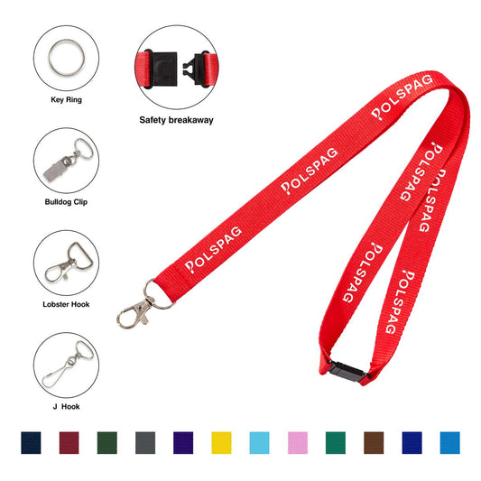 Custom Screen Printed Lanyard/Safety Breakaway