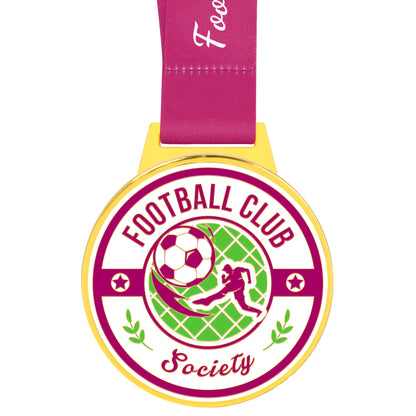 2" Custom Shape Hard Enamel Single Side Medal