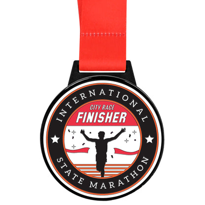 2" Custom Shape Hard Enamel Single Side Medal